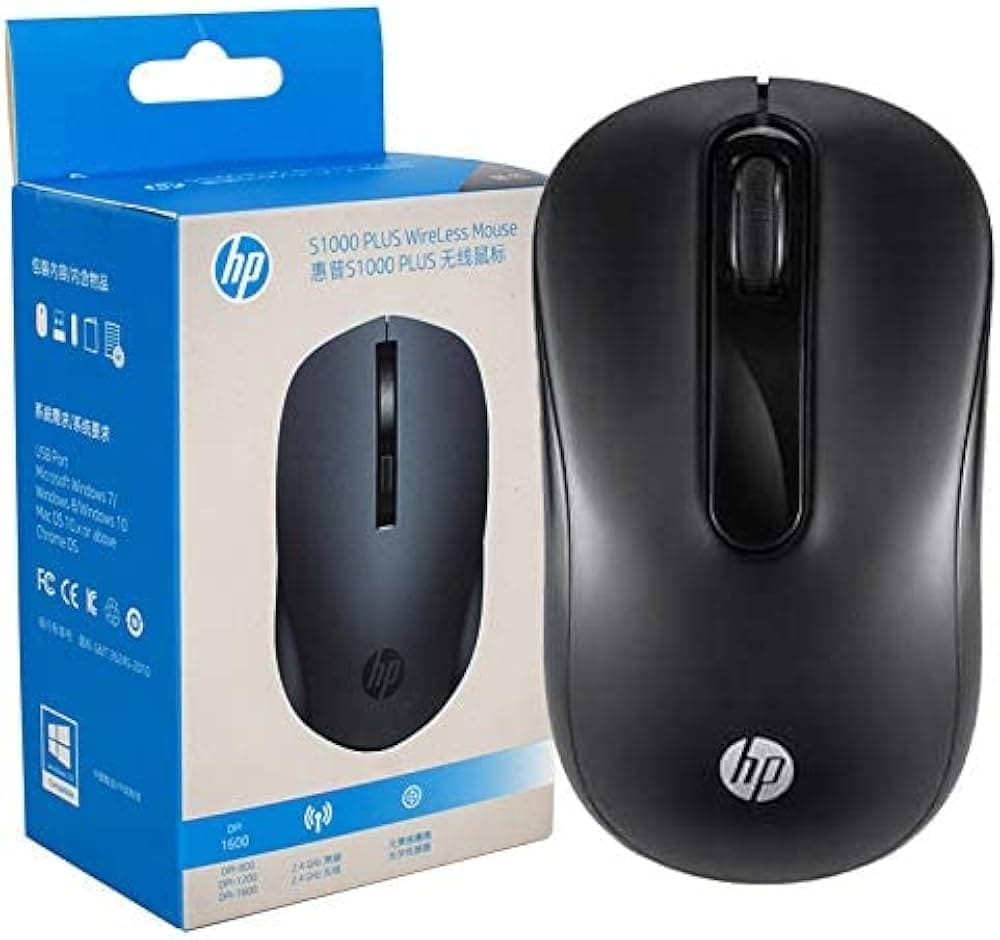 HP Wireless Silent Mouse S1000 Black