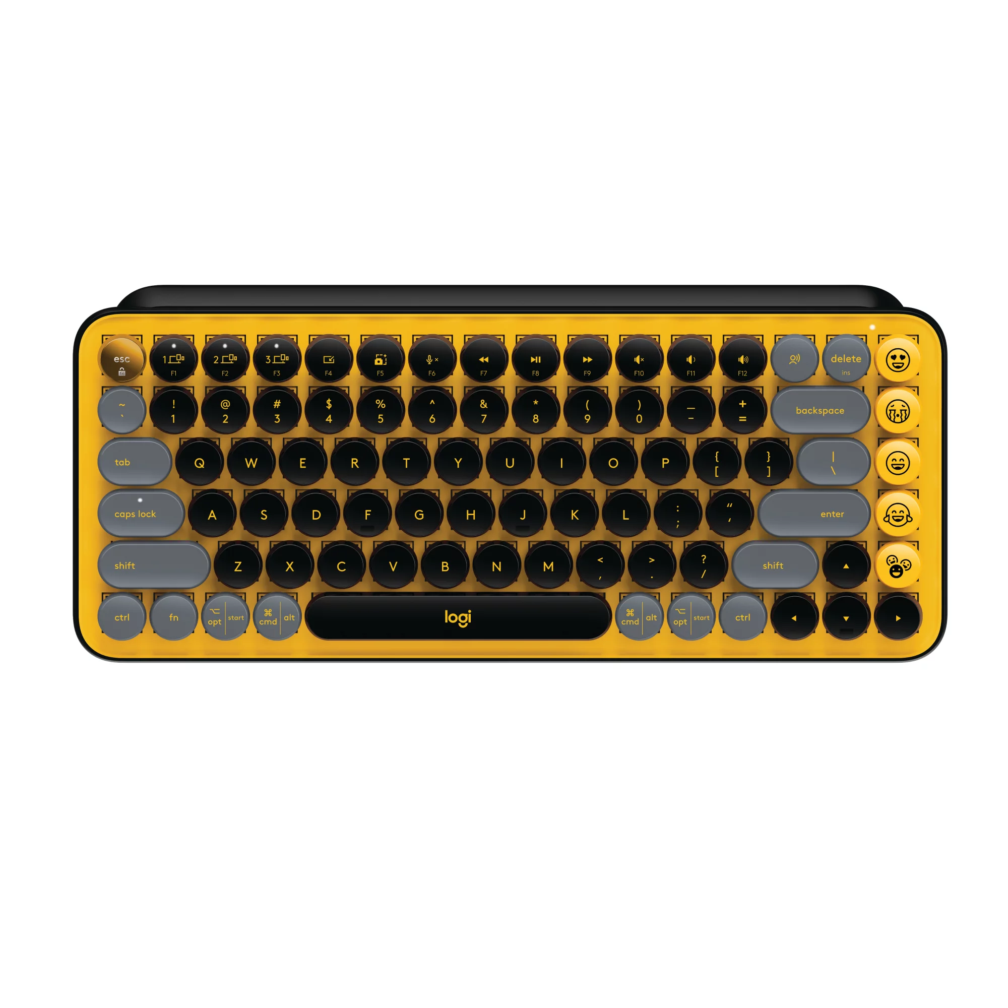 Logitech POP Keys Wireless Mechanical Keyboard - Blast Yellow