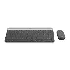 Logitech Slim Wireless Keyboard and Mouse Combo MK470 Graphite (920-009204)
