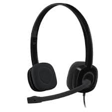 Logitech H111 Wired Stereo Headset Black (981-000593)