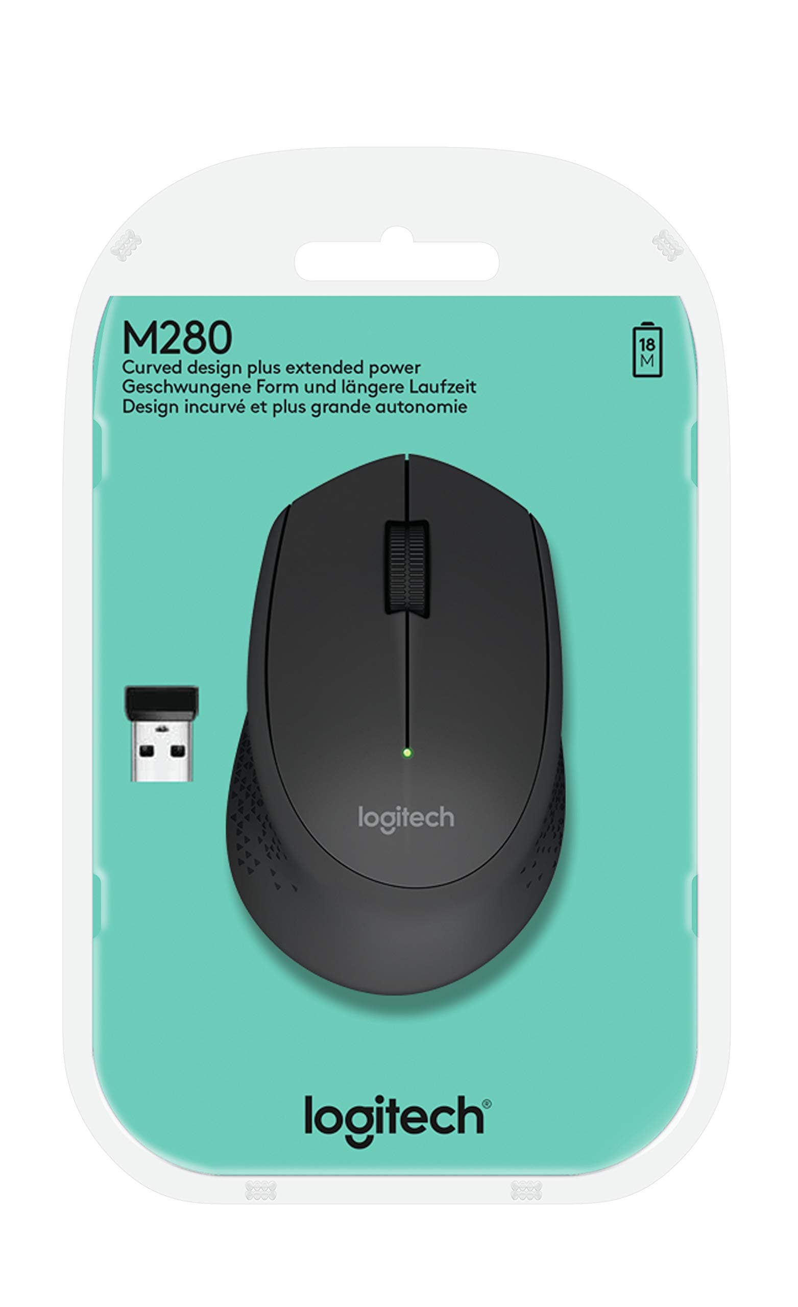 Logitech M280 Wireless Mouse Black (910-004287)