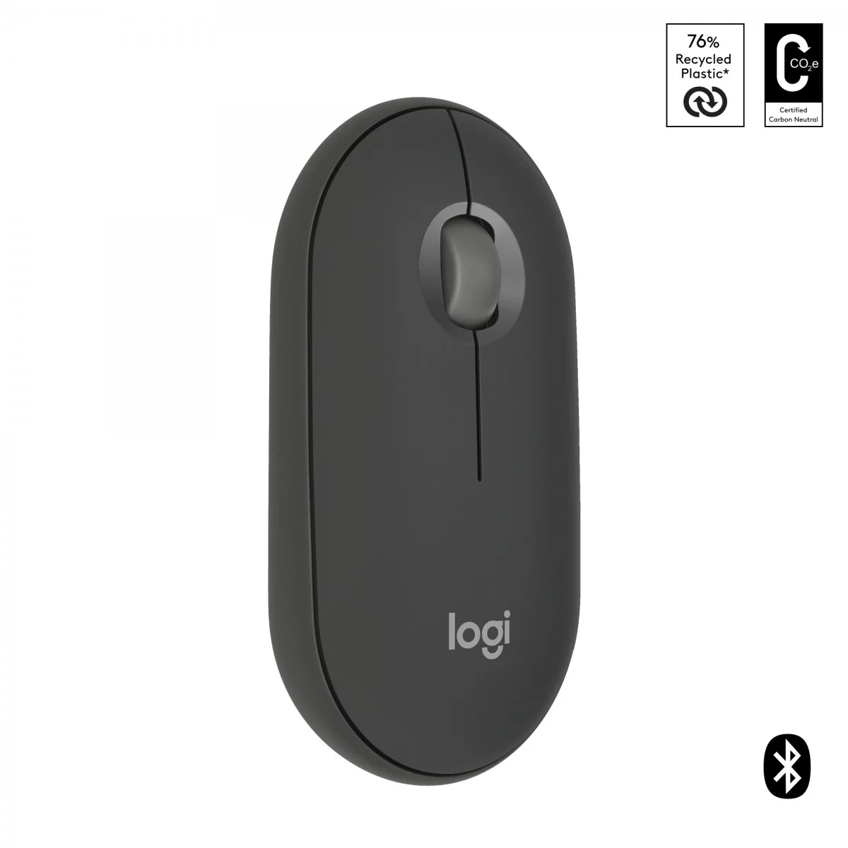Logitech M350S Pebble 2 Bluetooth Mouse Tonal Graphite(910-007015)
