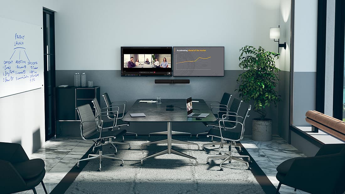 Jabra PanaCast 50 Panoramic 4K Video Conferencing Bar (8200-231)