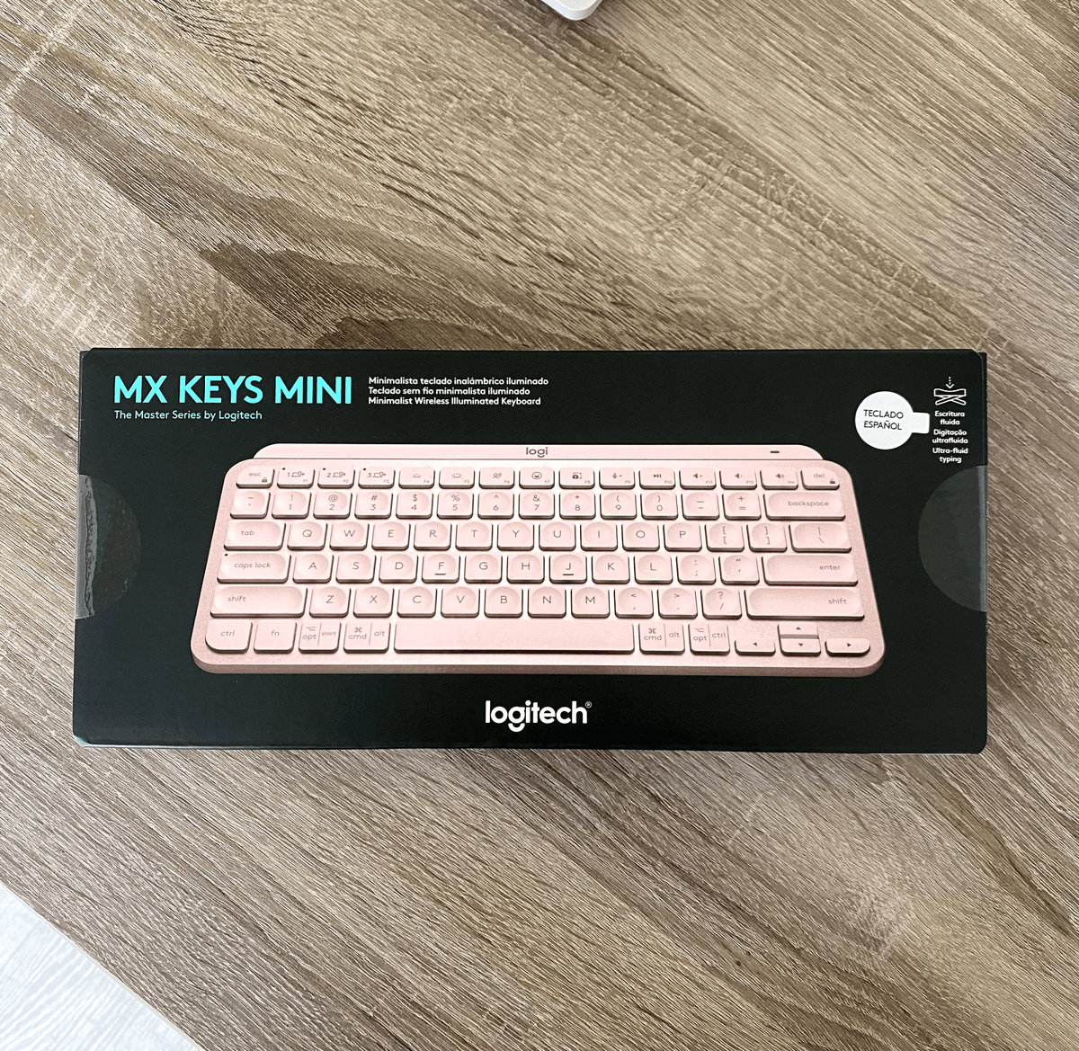 Logitech MX Keys Mini Minimalist Wireless Illuminated Keyboard Pale Gray (920-010500)