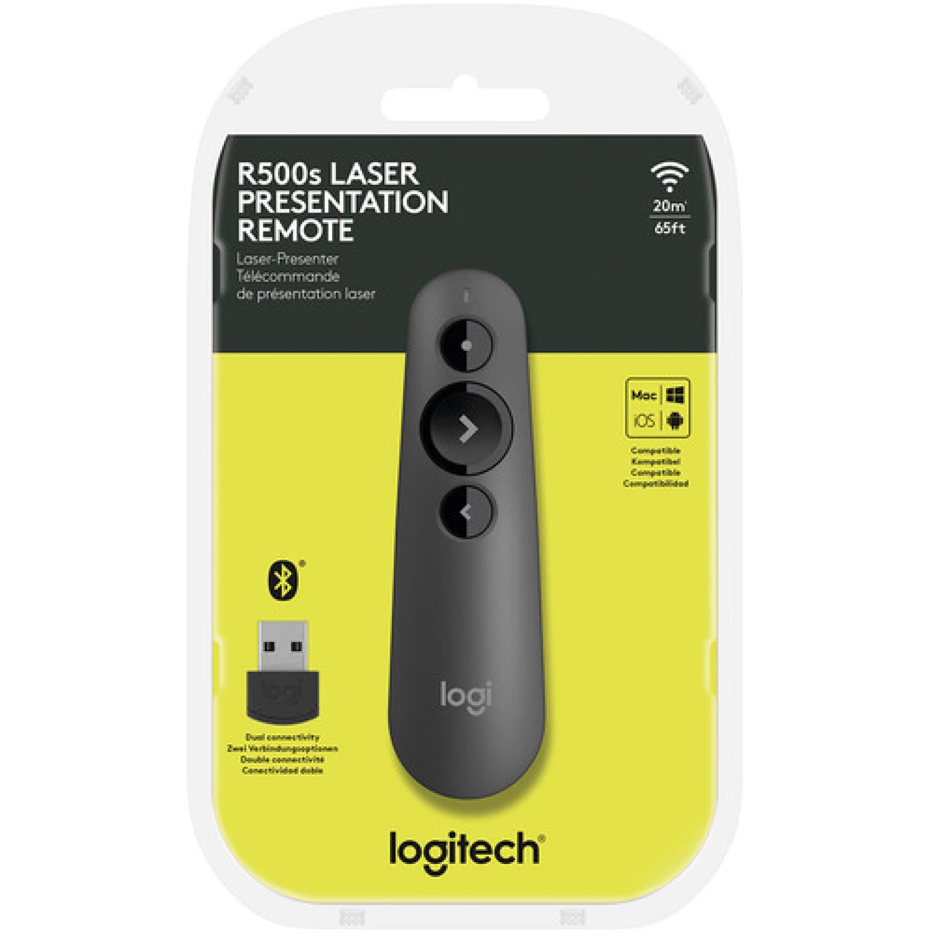 Logitech R500s Bluetooth Presentation Remote Graphite (910-005843)