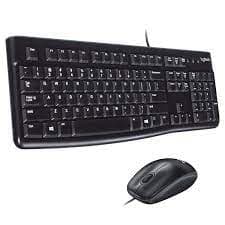 Logitech MK120 Combo Wired Keyboard & Mouse (920-002562.)